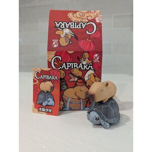 Capybara with turtle